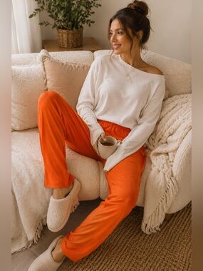 Leggings Depo Soft Orange Pull On Costume Leggings One Size Fits Most